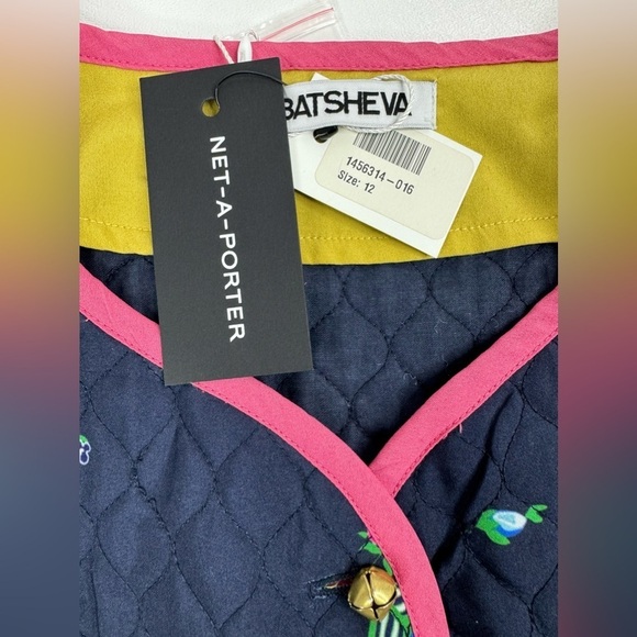 NWT Batsheva Bell Button Quilted Shell Love Letters Vest Womens Size 12 - Picture 7 of 16